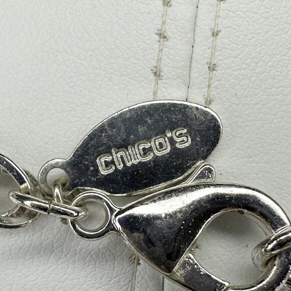 Chico's Boho Beaded Elephant Pendant Silver Necklace ✨ - Picture 14 of 14